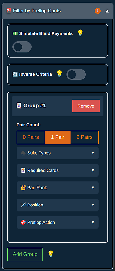 Mobile Group Filter